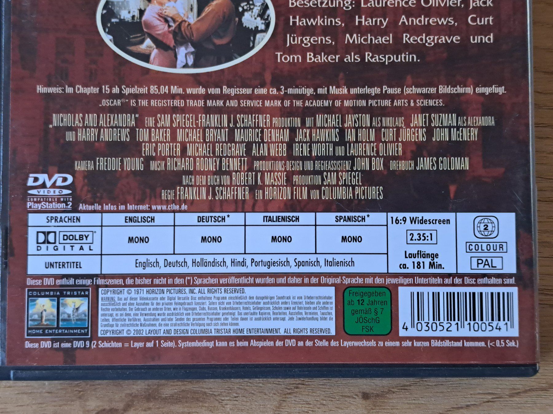 Alle DVDs: DVD  Nikolaus und Alexandra, Oscargewinner 1971 – Gebraucht aus Unterseen von Kanica 3