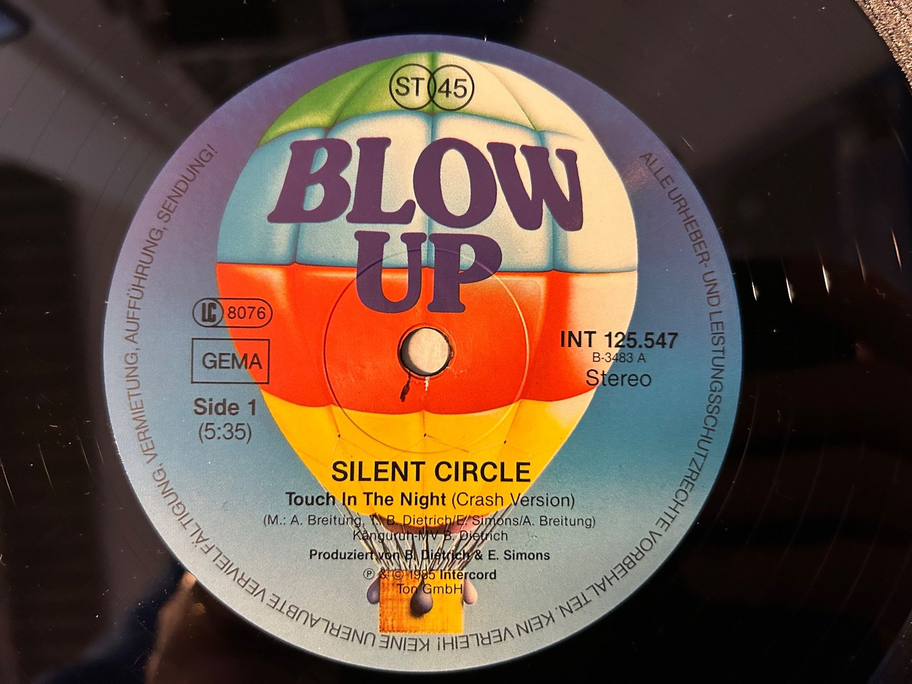 Dischi in vinile: Silent Circle - Touch In The Night, seltene Maxi-Single! ... – Usato da Aesch BL venduto da BlueMusicRecords 2