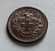1866 1 Rappen unz