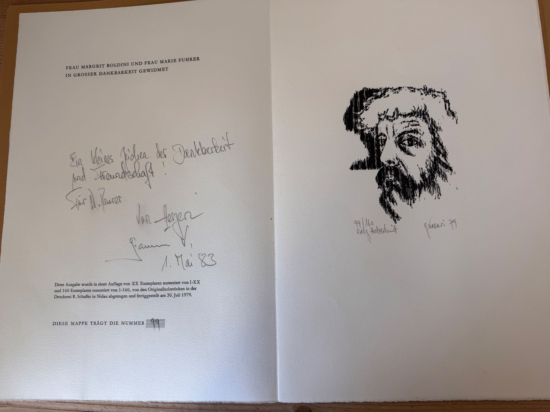Xilografie: Gianni Vasari, Original Holzschnitte, handsigniert, 1979 – Usato da Lyss venduto da Nirak6 1