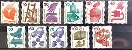 1971-74 / BRD - Unfallverhütung Serie ** Mi- 694-703