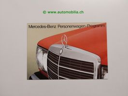 Mercedes-Benz Modellprogramm 1976/04 Prospekt deutsch