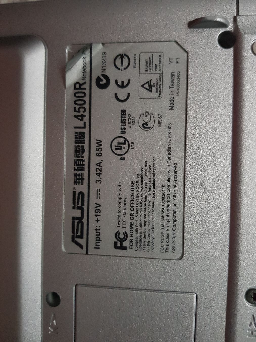 Asus Notebook: Asus L4500 Laptop – Usato da Gerlafingen venduto da diotech 2