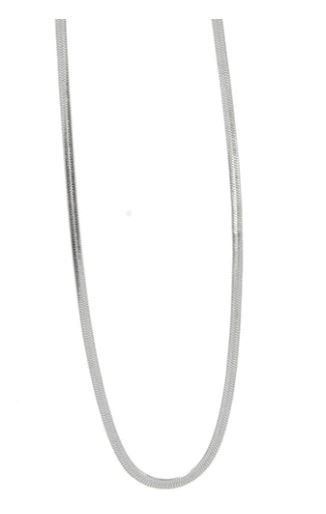 Catenine: Schlangenkette Edelstahl 3x0.6mm, 45+5cm lang – Nuovo e nell'imballaggio originale da Illnau venduto da Demoniac