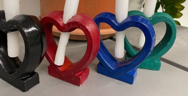 Portacandele: Kerzenständer 4 Stück Herz – Nuovo e nell'imballaggio originale da Au ZH venduto da Jaggy4 3