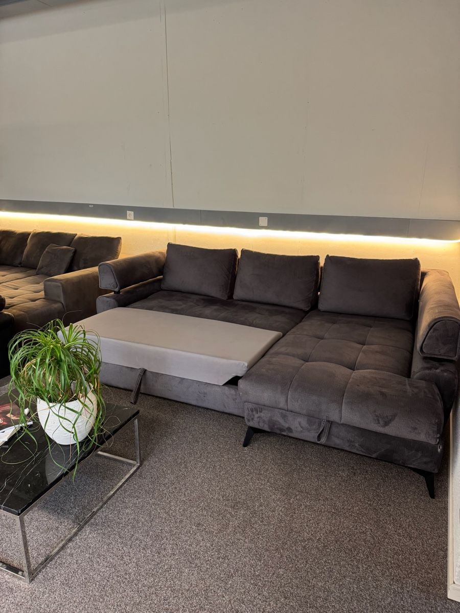 Sofas: Ecksofa Dunkel Grau mit Bettfunktion – Gebraucht aus Fehraltorf von Sofalab.swiss 5