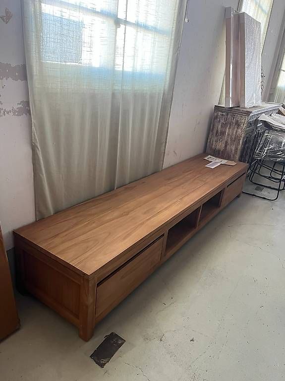 Mobili TV: TV Lowboard Nature Line 240 Teakholz – Nuovo (secondo la descrizione) da Zollikofen venduto da uniqueroom 2