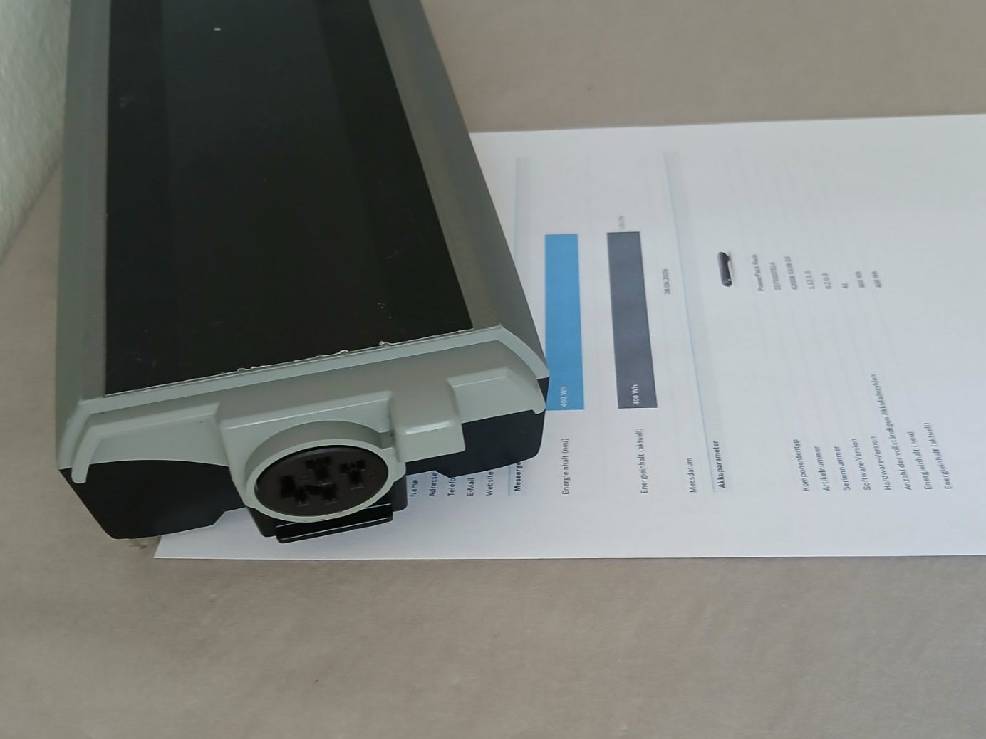 Bosch Batterie: Bosch Powerpack 400 Akku mit 400Wh - Flyer - Messbericht – Usato da Winterthur venduto da .-thx-. 4