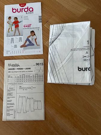 Schnittmuster Burda 9615, Leggins
