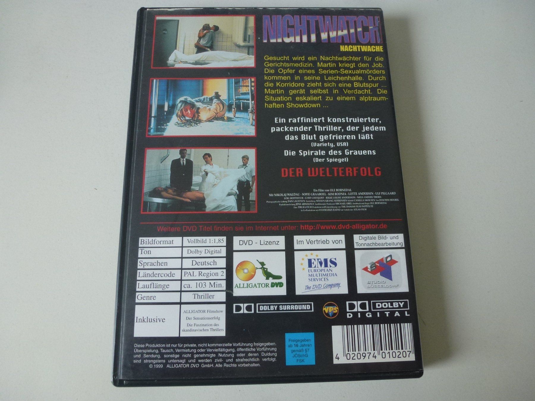 Tutti i DVDs: Nightwatch - Nachtwache (DVD) – Usato da Bern venduto da Frebo 1