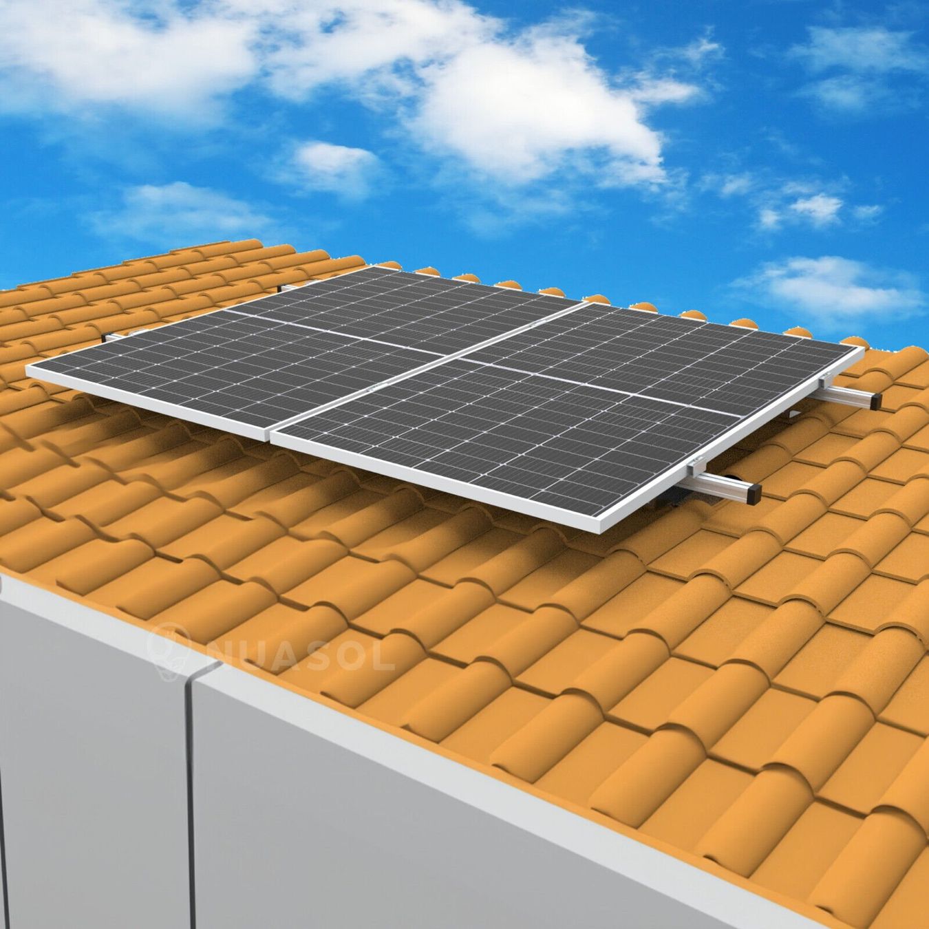 Dispositivi a energia solare: NuaSol Solarpanel Halterung 2er Set – Nuovo e nell'imballaggio originale da Bottighofen venduto da zaap 1