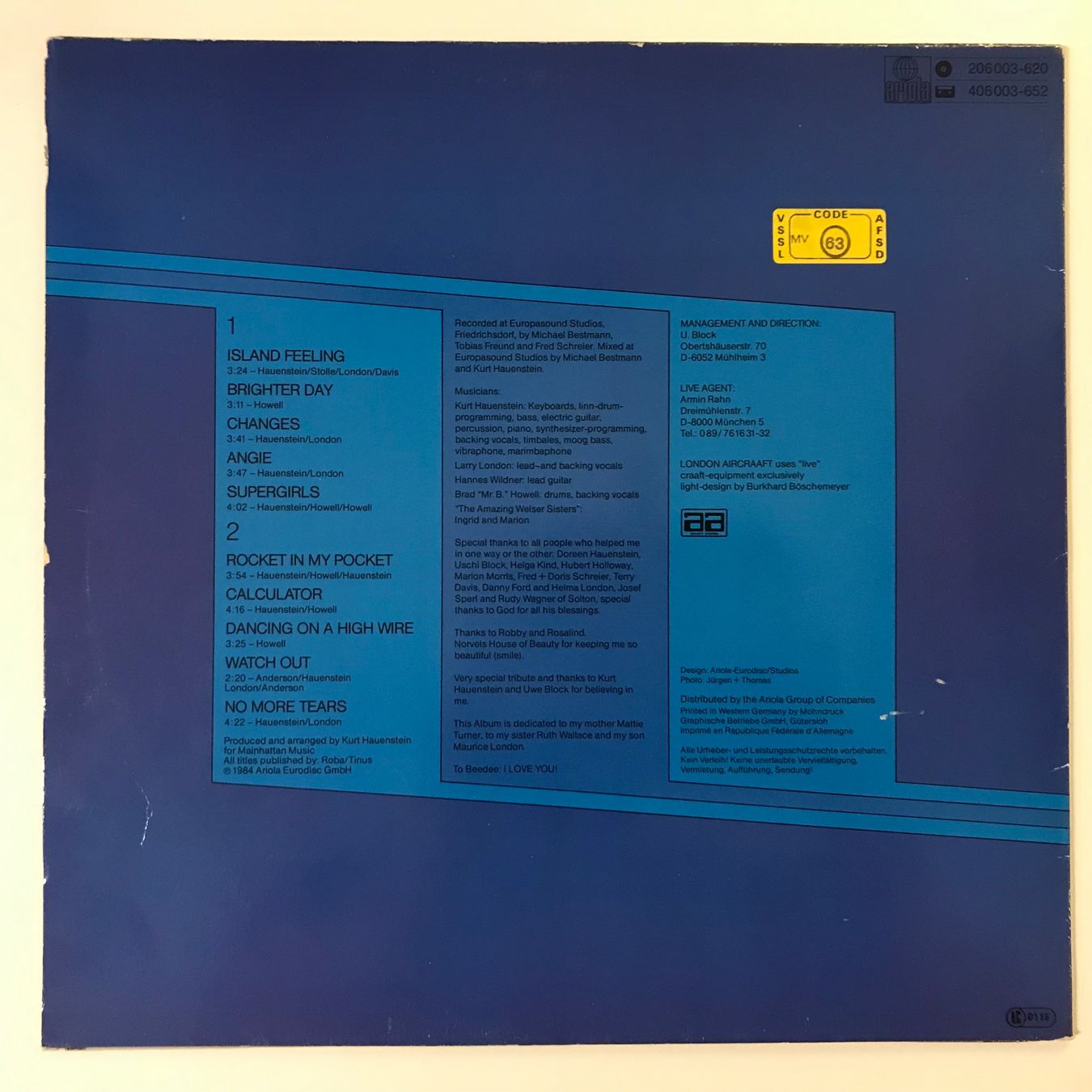 Schallplatten: London Aircraft - Rockets – Gebraucht aus Aesch BL von BlueMusicRecords 1