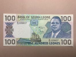 SIERRA LEONE - 100 Leones 27.4.1989- Unzikuliert/Non-Circulé
