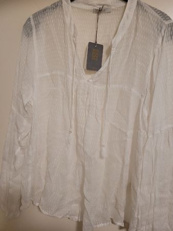 nile bluse, neu, gr S, weiss