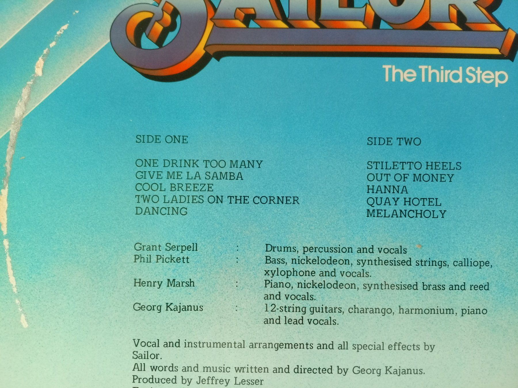 Dischi in vinile: Sailor - The Third Step - Vinyl LP - – Usato da Waldenburg venduto da STICKER_KING 4