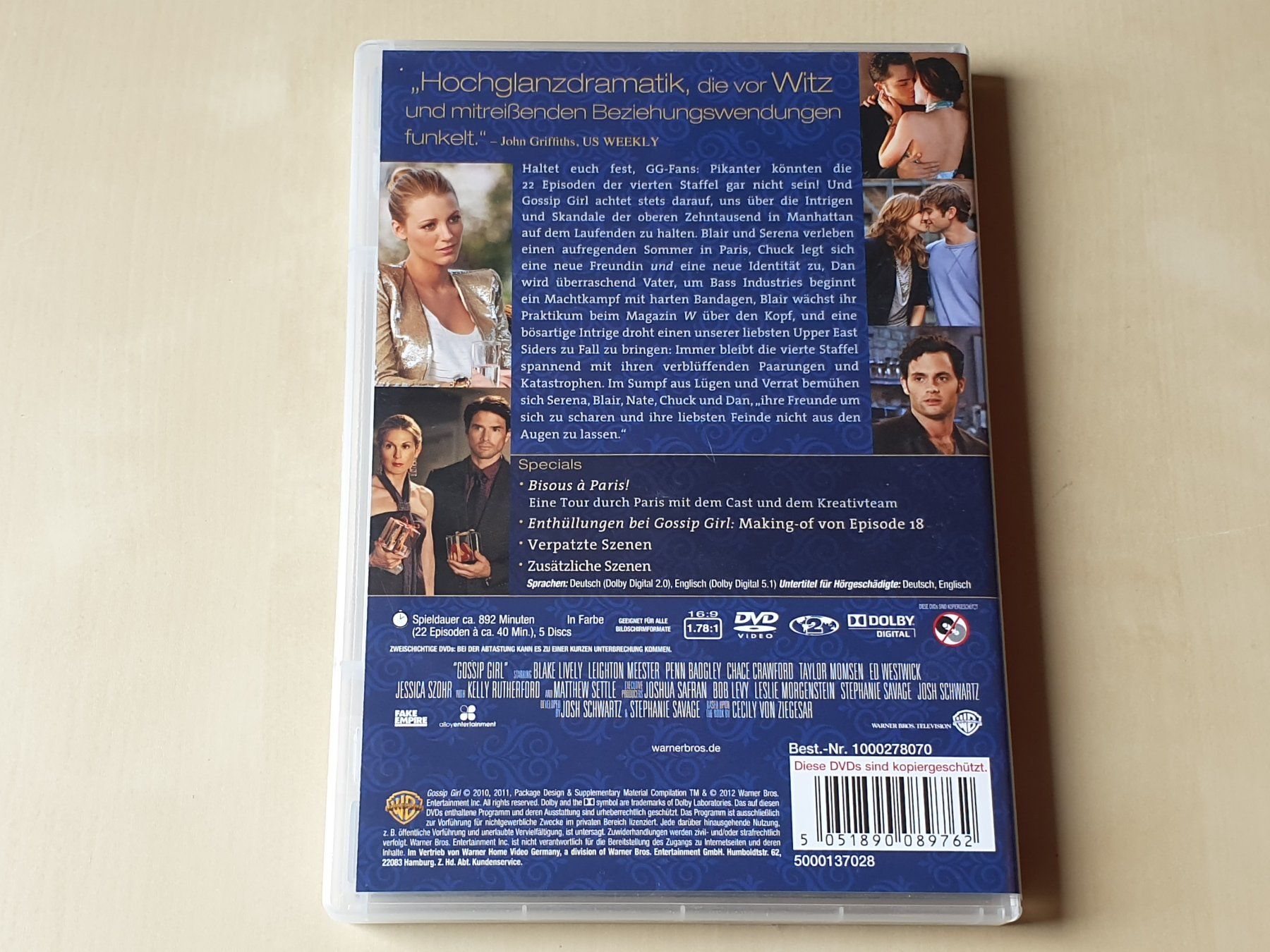 Tutti i DVDs: Gossip Girl 4 Staffel – Usato da Stansstad venduto da collectorsshop 1