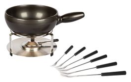 STöCKLI Fondue Garnitur Atlantis-Tradition Inox 24cm Indukt.