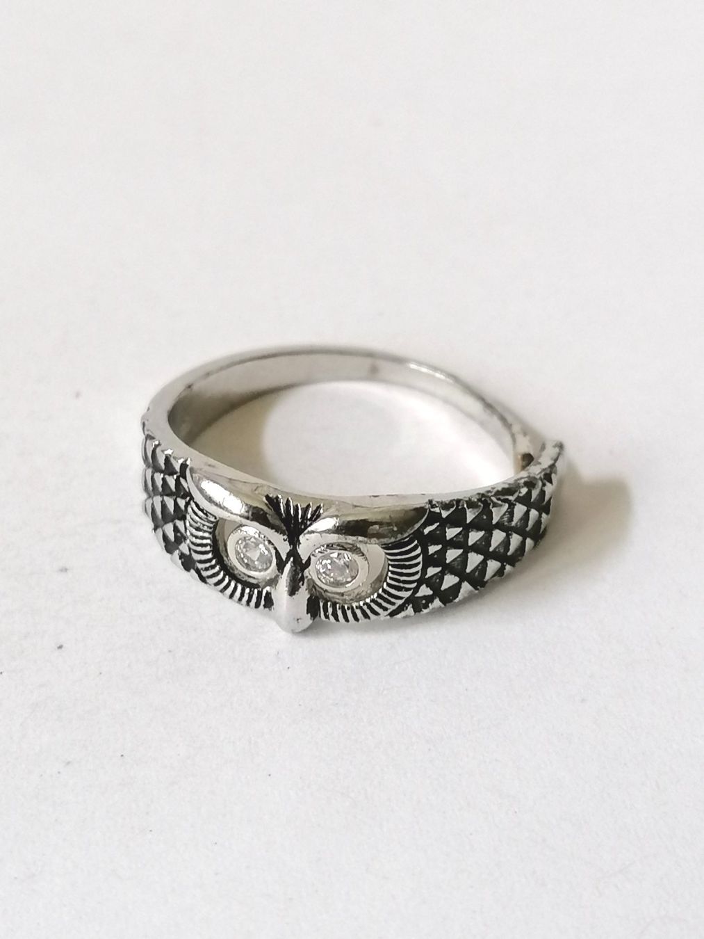 Anelli: Ring aus Silberbesteck 2 Steinchen mit, Grösse 62 – Nuovo (secondo la descrizione) da Suhr venduto da zum1.zum2.und 4