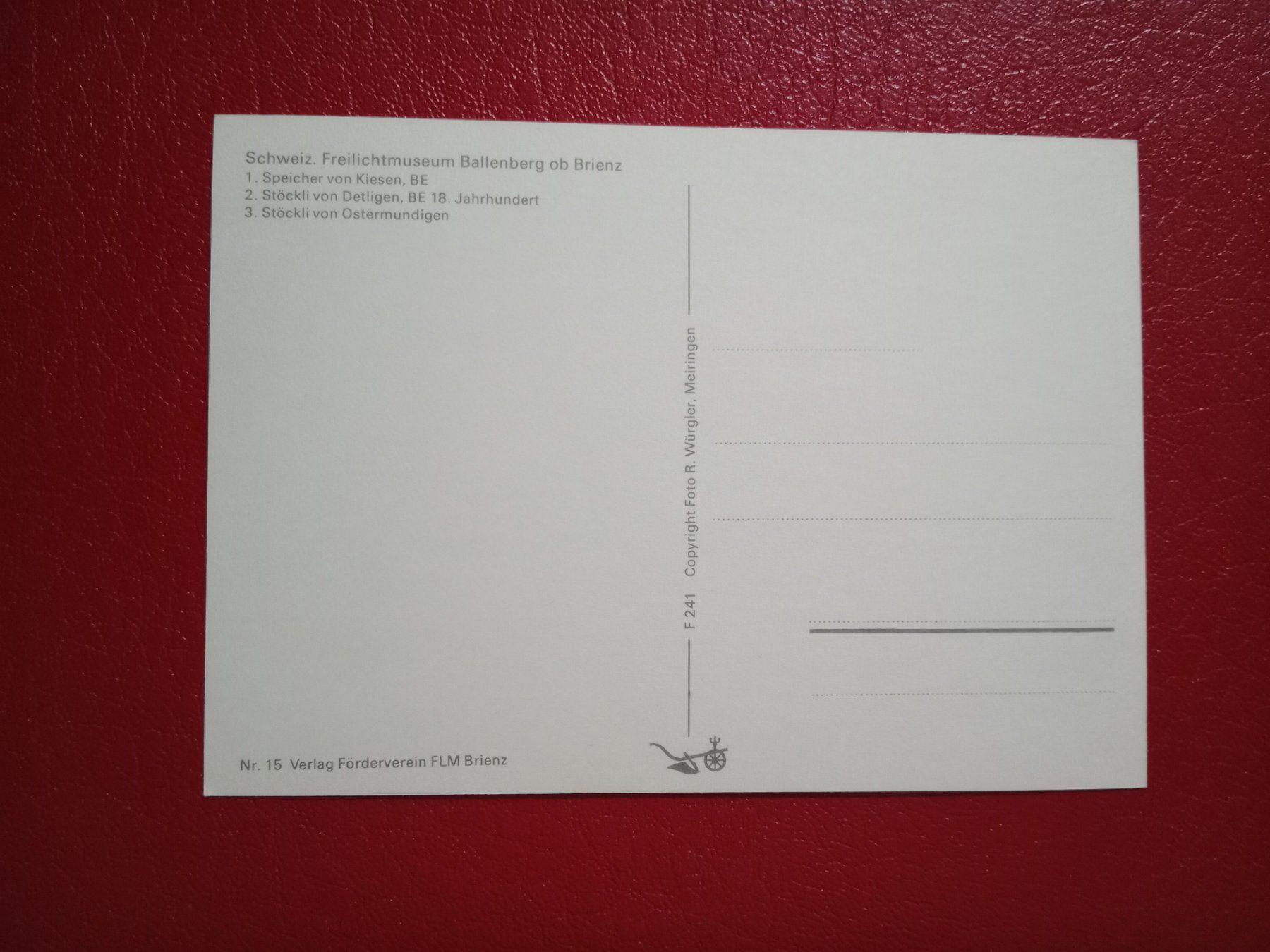 Cartes postales: Ballenberg mehrbildrig Berner Häuser – D'occasion à Küttigen par Melisch1000 1