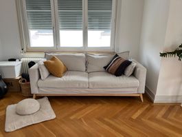 Maisons du Monde Schlafsofa – ausziehbares Doppelbett – beig