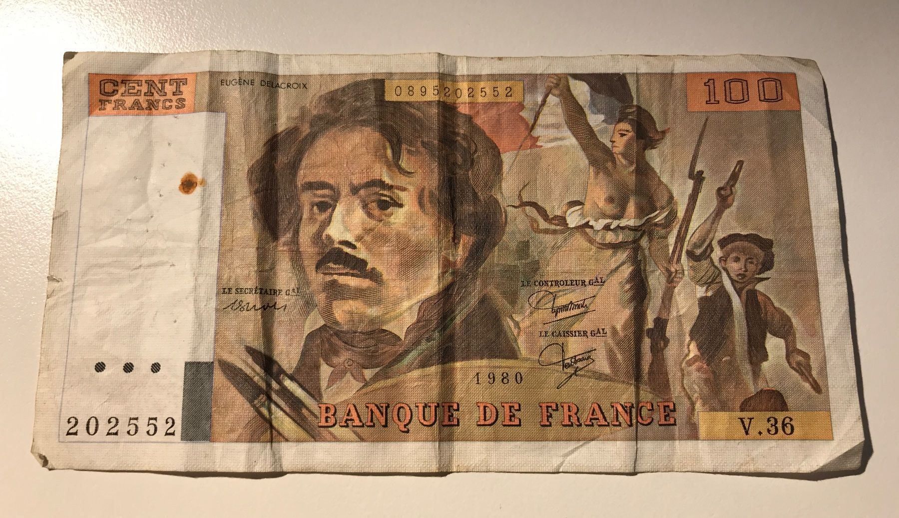 Banconote: Frankreich 100 Francs 1980 – Usato da Algetshausen venduto da Carrhard
