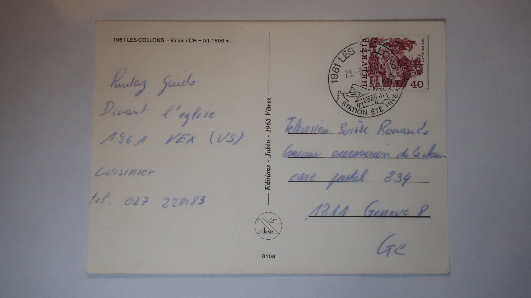 Cartoline postali: Les Collons  Multivues  1983 – Usato da Cormoret venduto da Pascalll2001 5
