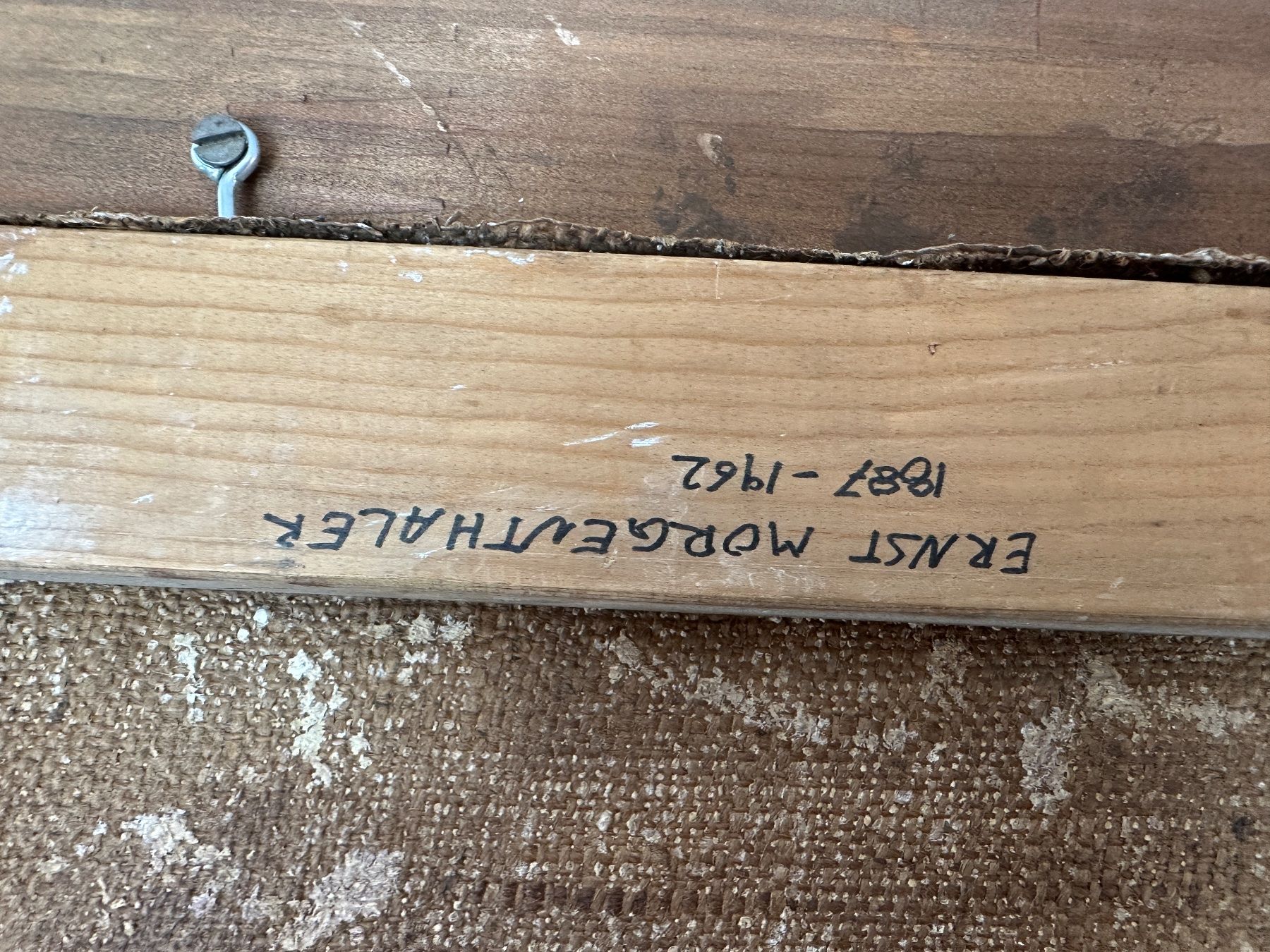 Dipinti: Gemälde Ölbild Monogramm E.M. im Rahmen Restaurationsspuren – Usato da arlesheim venduto da Art.en1 4