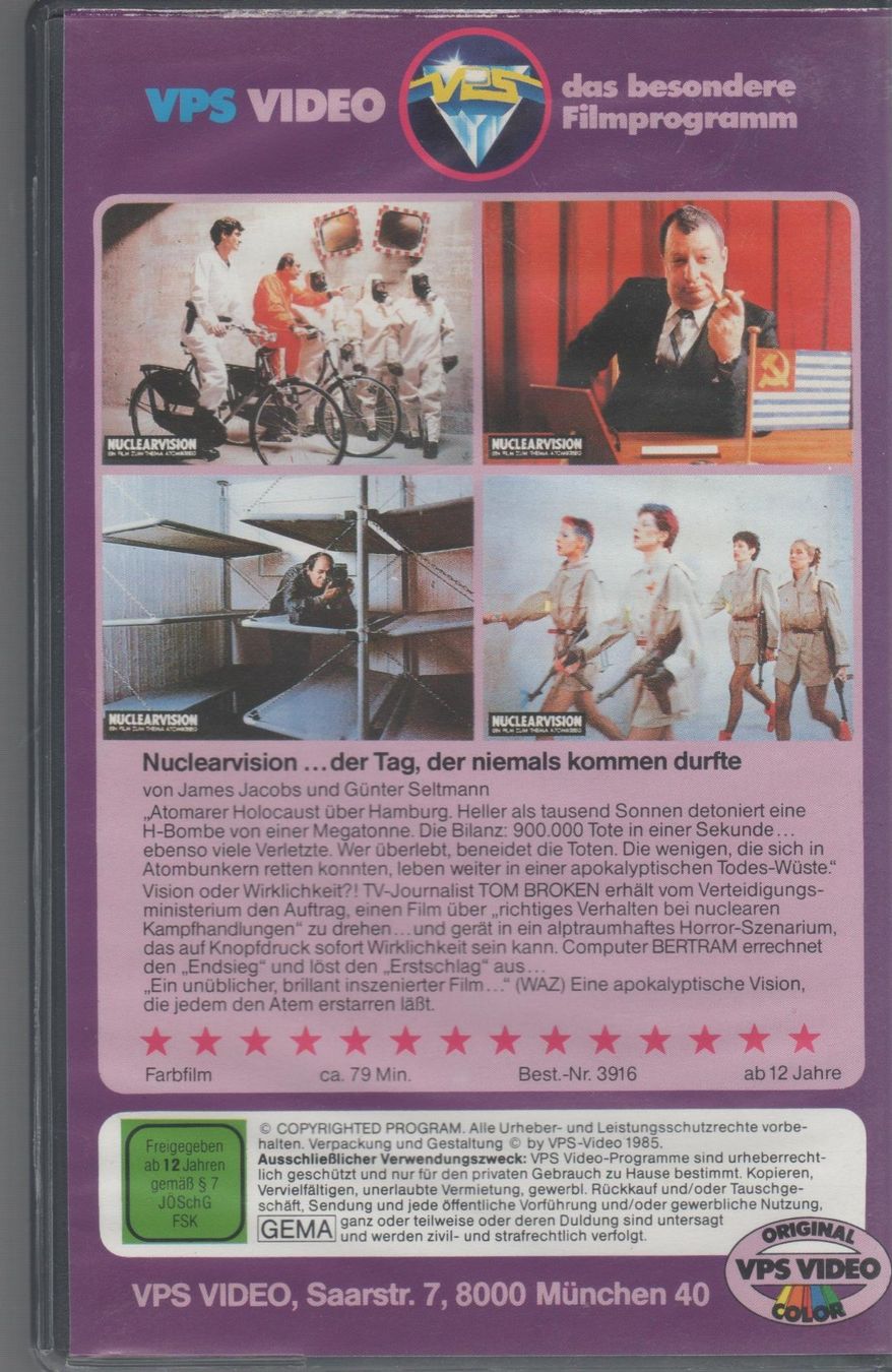 Toutes les VHS: Nuclearvision (BRD 1982) VPS Video VHS 3916 – D'occasion à Remetschwil par Hofiii 1