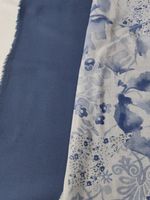 Anzug Baumwolle Gabardine Punto Roma  2.05x1.47m blu viola