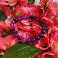 Bracciale in Ametista-Pietra  Naturale