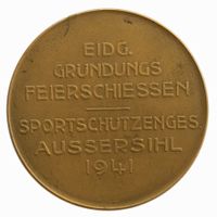Schützenmedaille 1941 Aussersihl ZH n. J. Richter: 1883
