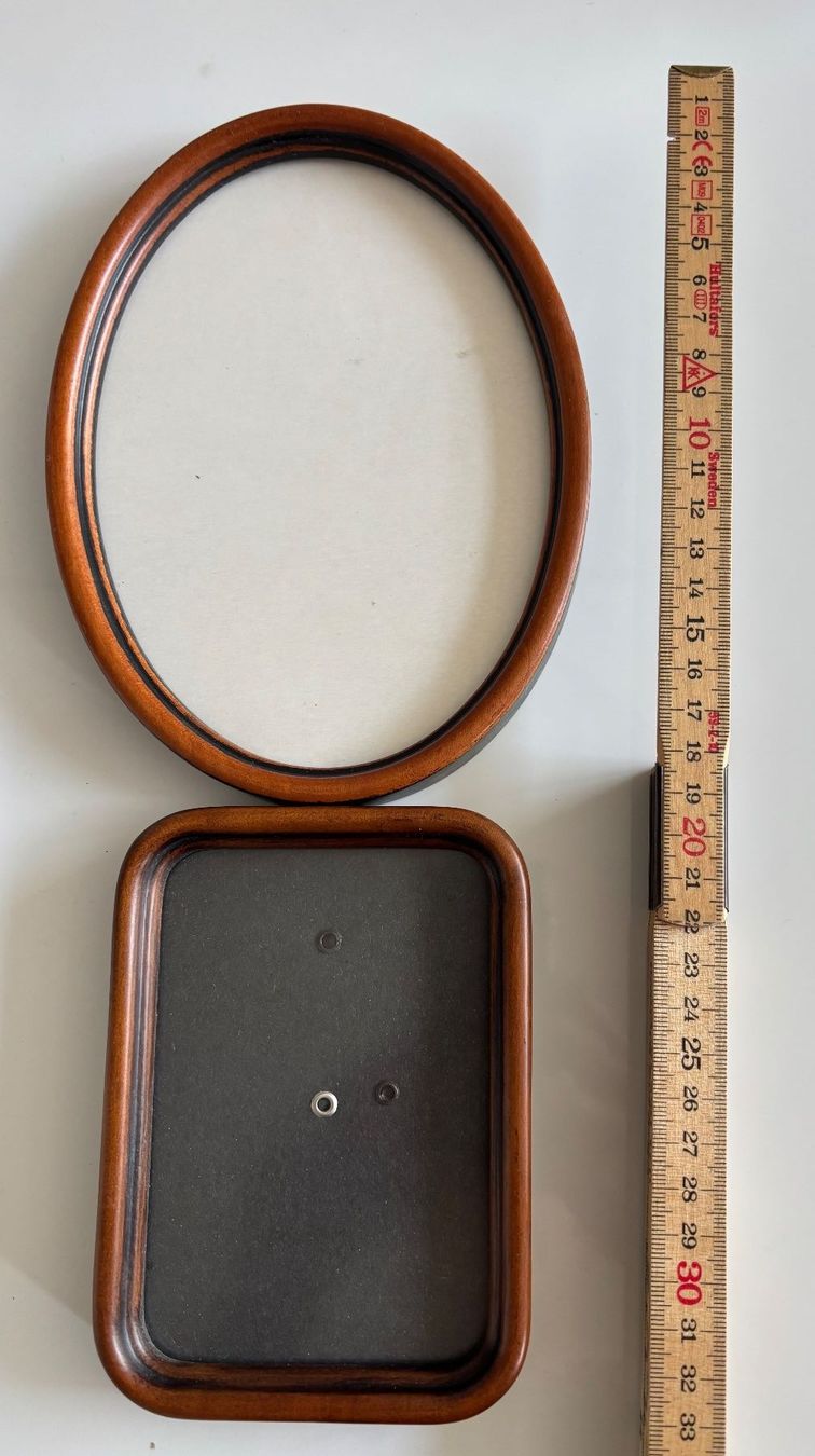 Cornici: Vintage Bilderrahmen oval und rechteckig braun Set – Usato da Horgen venduto da uge_pd5p 3