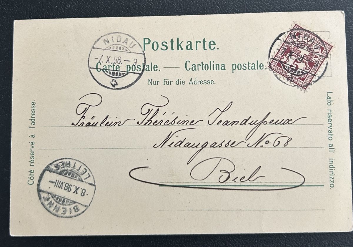 Cartes postales: Gruss aus Nidau Litho  – D'occasion à Horw par Tellbub 1