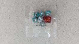 Set of dices - red sealed