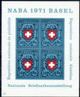 NABA 1971 BASEL BLOCK NR 27 ** POSTFRISCH ** - AX261