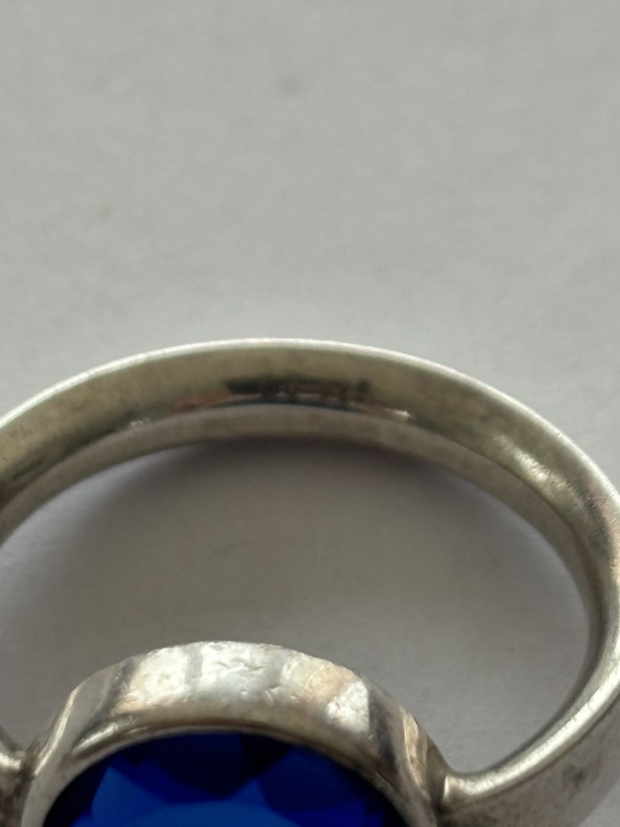 Anelli: Ring Silber 925 mit blauem Stein facettiert gebraucht – Usato da Langnau am Albis venduto da flusspflege 5