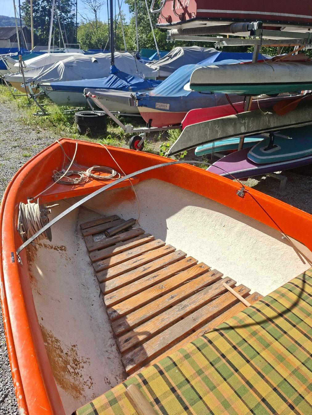 Schlauchboote, Kajaks & Kanus: Ruderboot GFK Hodler Typ E – Gebraucht aus Ottikon b.Kemptth. von online-Bo 2