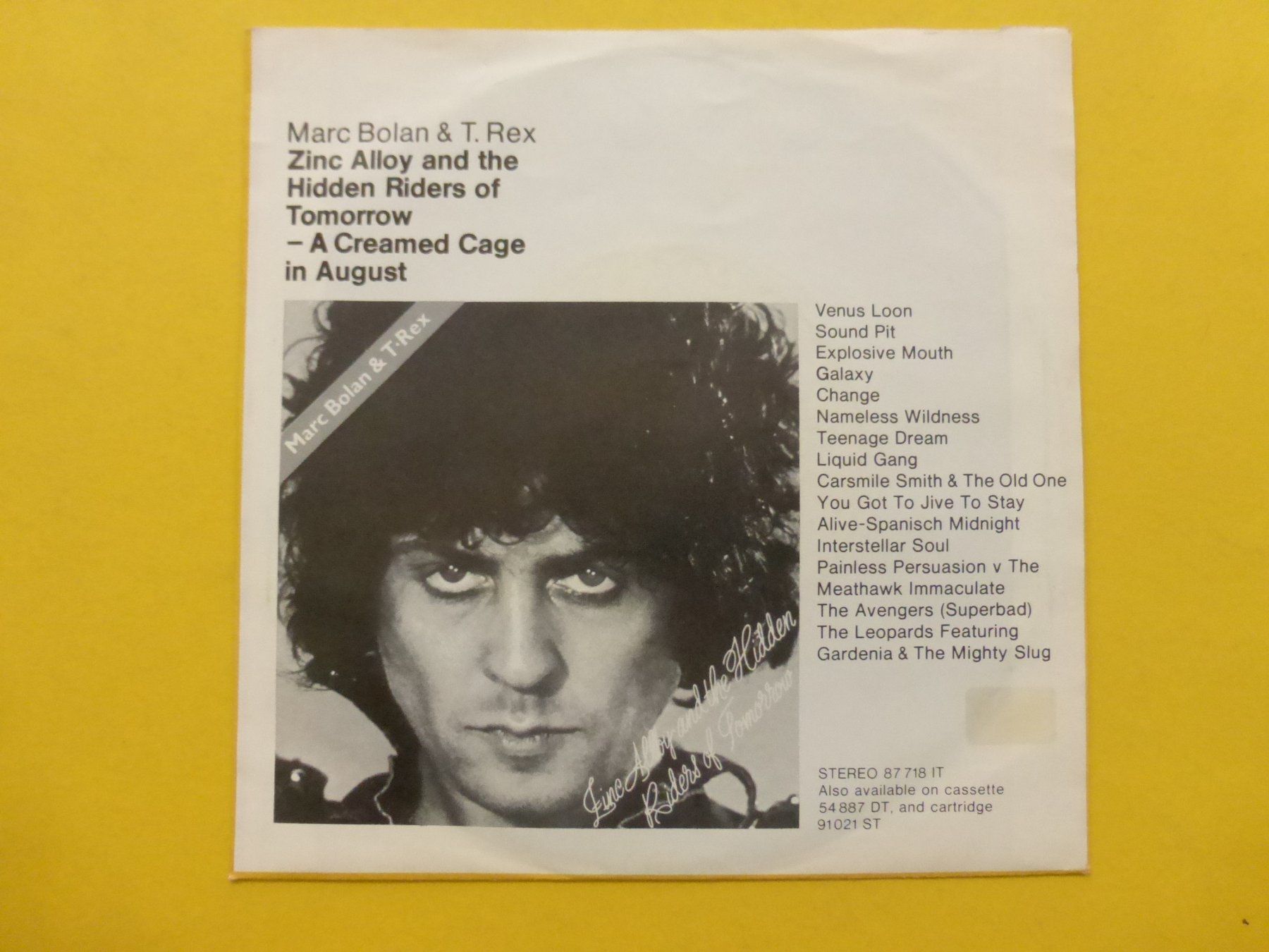 Dischi in vinile: T. Rex – Think Zinc – Usato da Zürich venduto da Swiss57 1