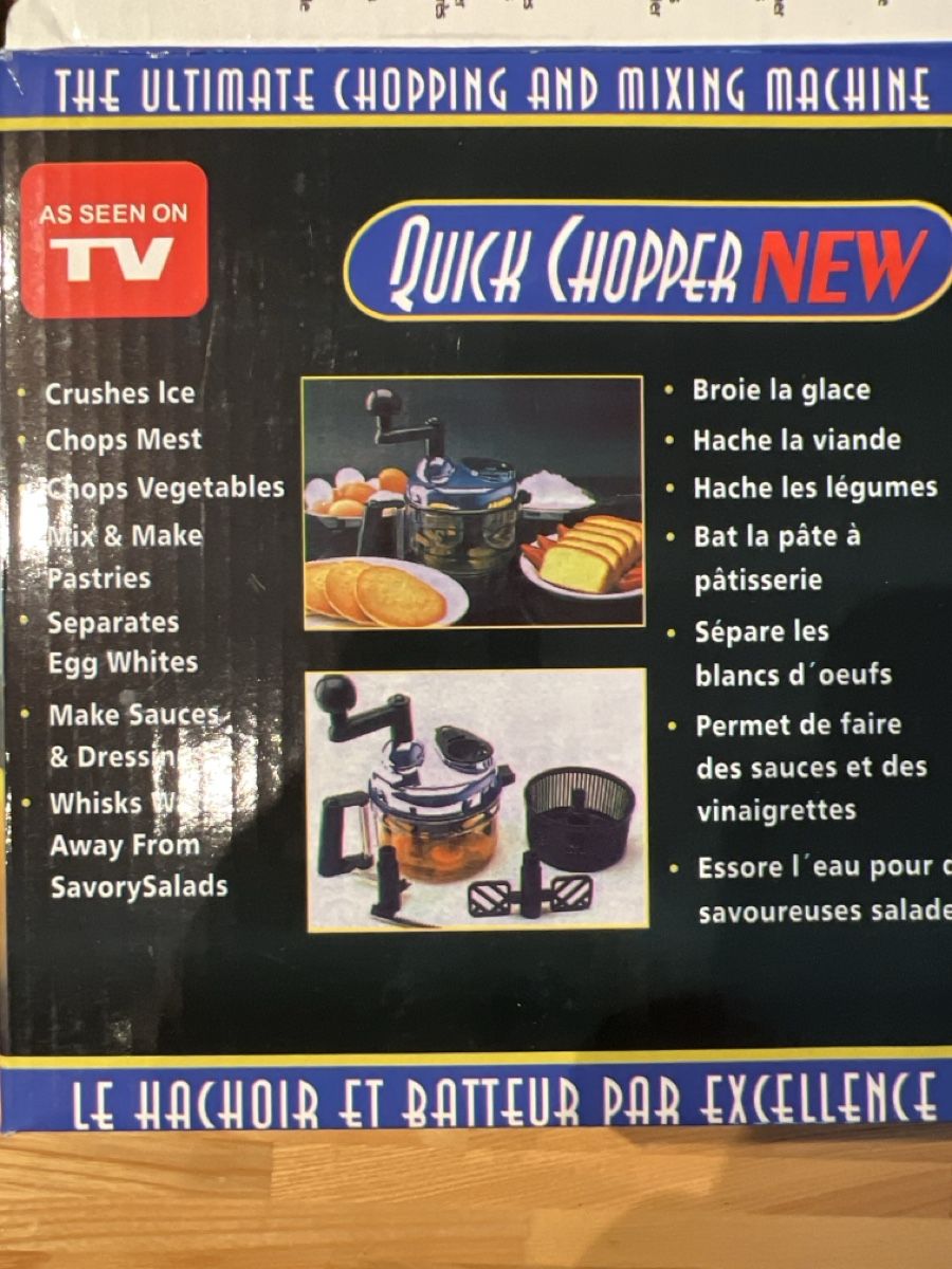 Küchengeräte: Neuer Quick Chopper 2000 - die ultimative Küchenhilfe – Neu und originalverpackt aus Wettingen von Kawasaki987 2