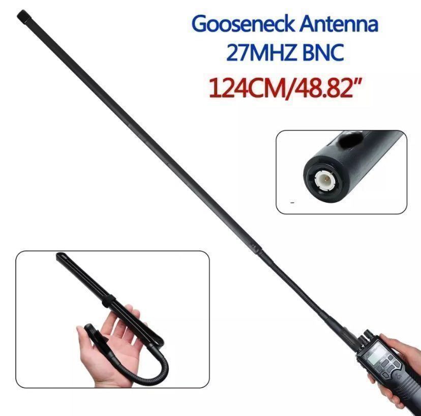 Radiocomunicazione: CB-Funk Handfunkgerät Antenne BNC-Male 124 cm – Nuovo e nell'imballaggio originale da St. Gallen venduto da Radiomania-Schweiz 1