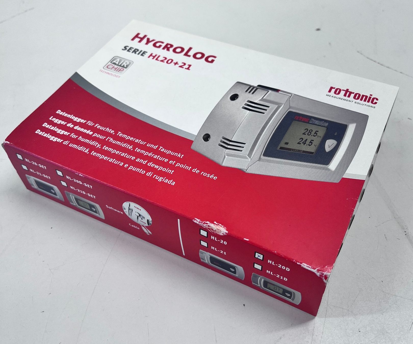 Accessori da laboratorio: Rotronic HygroLog HL-20D Temperature/Humidity Data Logger – Usato da Niederdorf venduto da LeptonAG_Labor