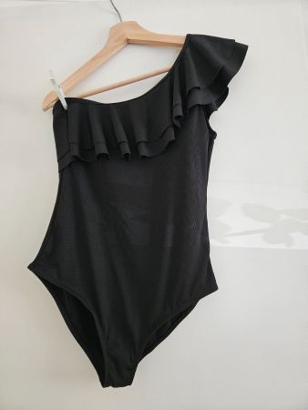 Wunderschönes Badekleid schwarz, Gr.L