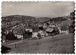 St. Gallen, Sicht von Südwesten auf Bodensee, gelaufen 1951