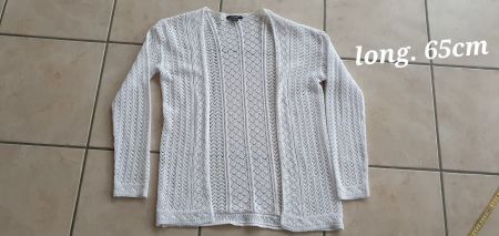 Joli cardigan dentelle blanc S