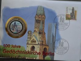 Münzbrief, 100 Jahre Gedächtniskirche Berlin 1995