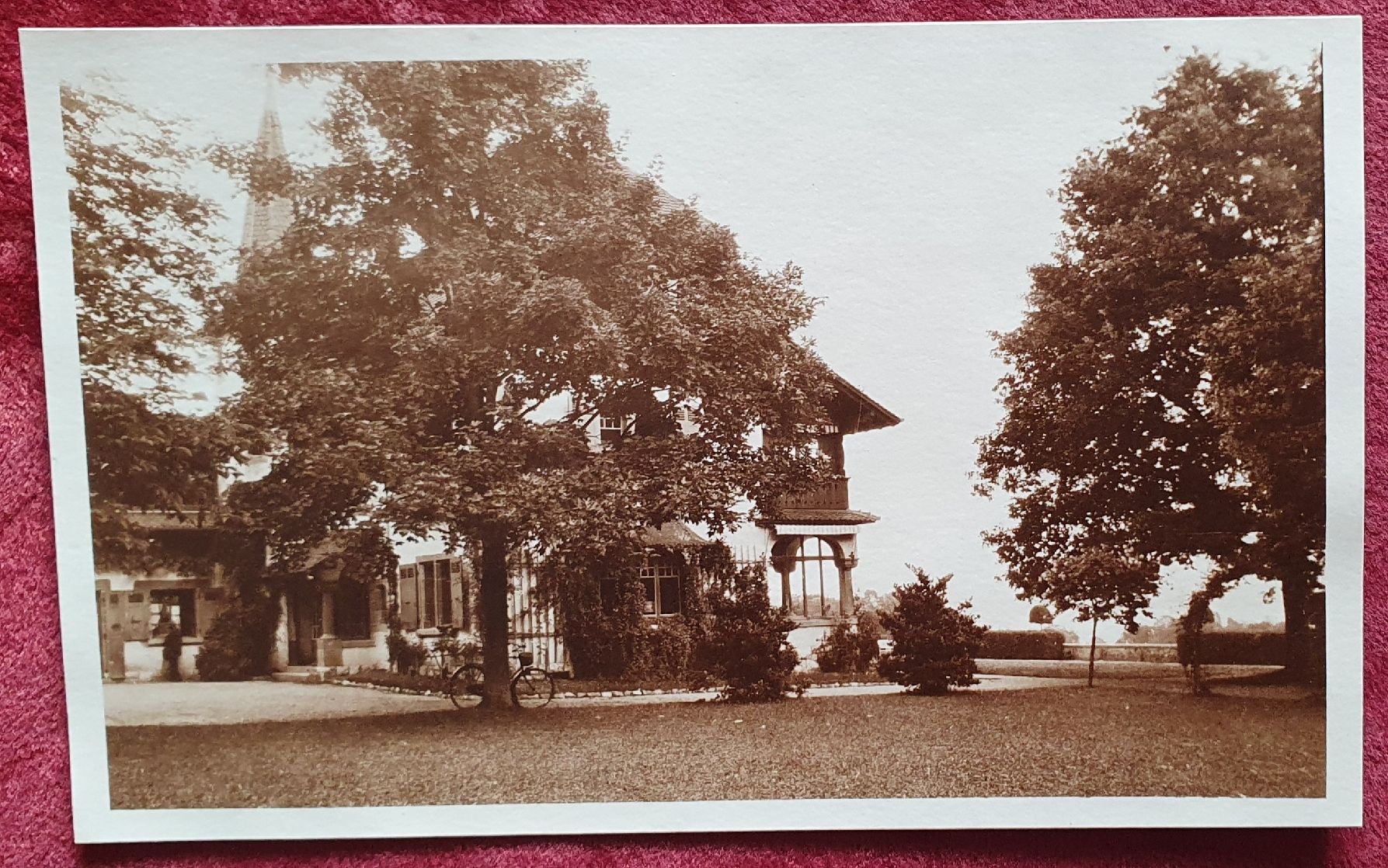 Cartoline postali: Genthod 1931 -  Villa, mit Menükarte – Usato da Kreuzlingen venduto da Rschweiz1