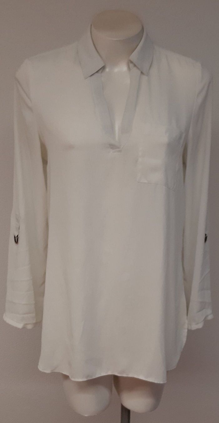 Top: YESSICA Bluse V-Ausschnitt Weiss Gr.38 – Nuovo (secondo la descrizione) da Seuzach venduto da VT-Collections2