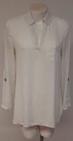 YESSICA Bluse V-Ausschnitt Weiss Gr.38