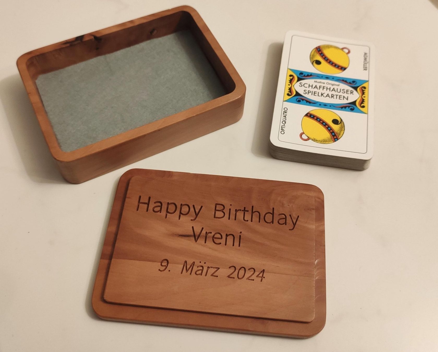 Giochi: Jass- oder Würfelböxli – Nuovo (secondo la descrizione) da Fehraltorf venduto da cj49 2