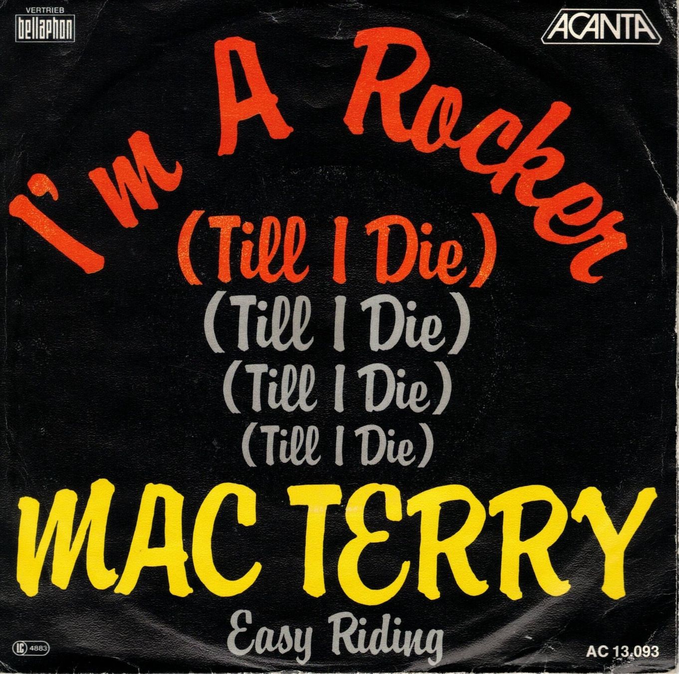 Dischi in vinile: Mac Terry  --  I`m a Rocker  Single7 – Usato da Rheinau venduto da thespecials